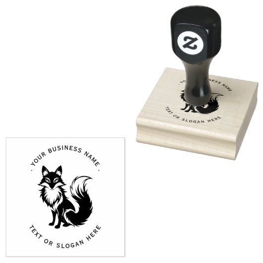 Professionele vos rubberstempel (Gestempeld)