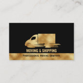 Professionele Vrachtwagen die Levering Vervoeren Visitekaartje (Voorkant)
