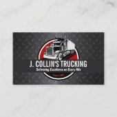 Professionele vrachtwagen, semi vrachtwagenchauffe visitekaartje (Voorkant)