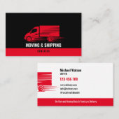 Professionele Vrachtwagen Verhuisbedrijf Visitekaartje (Voorkant / Achterkant)