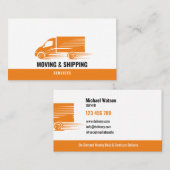 Professionele Vrachtwagen Verplaatsende Leveringsd Visitekaartje (Voorkant / Achterkant)