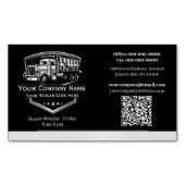 Professionele vrachtwagentransportbedrijf QR-code Magnetisch Visitekaartje (Voorkant)