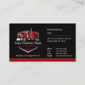 Professionele vrachtwagentransportbedrijf QR-code Visitekaartje (Voorkant)