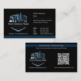 Professionele vrachtwagentransportbedrijf QR-code Visitekaartje