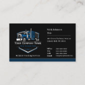 Professionele vrachtwagentransportbedrijf QR-code Visitekaartje (Voorkant)