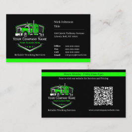 Professionele vrachtwagentransportbedrijf QR-code Visitekaartje