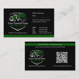 Professionele vrachtwagentransportbedrijf QR-code Visitekaartje