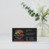 Professionele vrachtwagentransportbedrijf QR-code Visitekaartje (Staand voorkant)