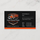 Professionele vrachtwagentransportbedrijf QR-code Visitekaartje (Voorkant)