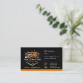 Professionele vrachtwagentransportbedrijf QR-code Visitekaartje (Staand voorkant)