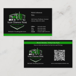 Professionele vrachtwagentransportbedrijf QR-code Visitekaartje