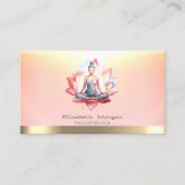 Professionele Vrouwen Lotus Yoga Visitekaartje (Voorkant)