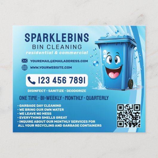 Professionele vuilreiniging flyer (Voorkant)