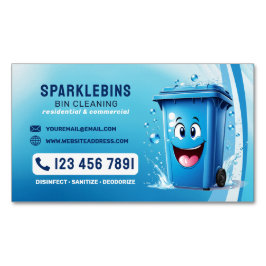 Professionele vuilreiniging magnetisch visitekaartje