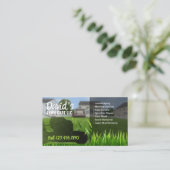 Professionele waakzaamheid en landschapsontwerp visitekaartje (Staand voorkant)