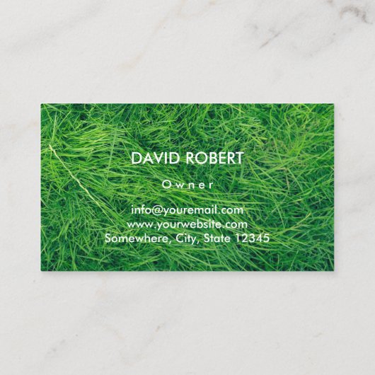 Professionele waakzaamheid en landschapsontwerp visitekaartje (Achterkant)