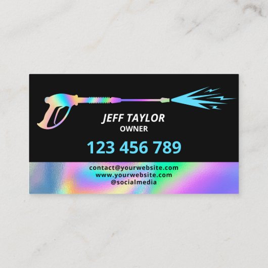 Professionele wasmiddeldruk visitekaartje (Achterkant)