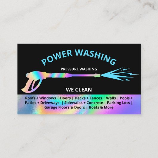 Professionele wasmiddeldruk visitekaartje (Voorkant)