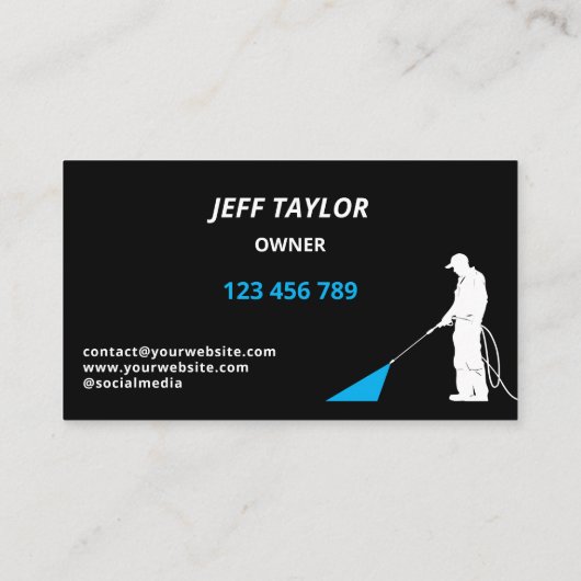 Professionele wasmiddeldruk visitekaartje (Achterkant)