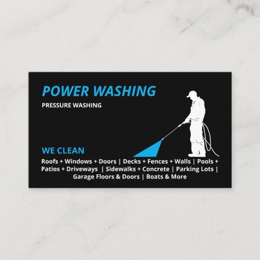 Professionele wasmiddeldruk visitekaartje (Voorkant)