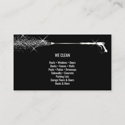 Professionele wasmiddeldruk visitekaartje (Achterkant)