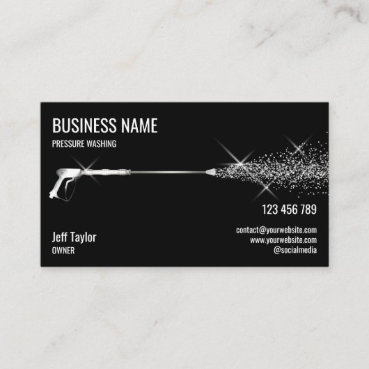 Professionele wasmiddeldruk visitekaartje (Voorkant)