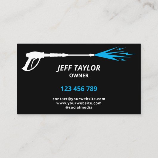 Professionele wasmiddeldruk visitekaartje (Achterkant)