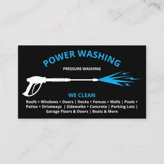 Professionele wasmiddeldruk visitekaartje (Voorkant)