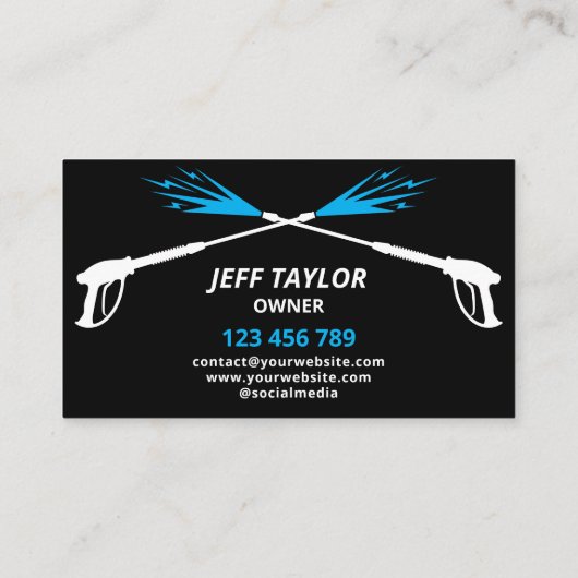 Professionele wasmiddeldruk visitekaartje (Achterkant)