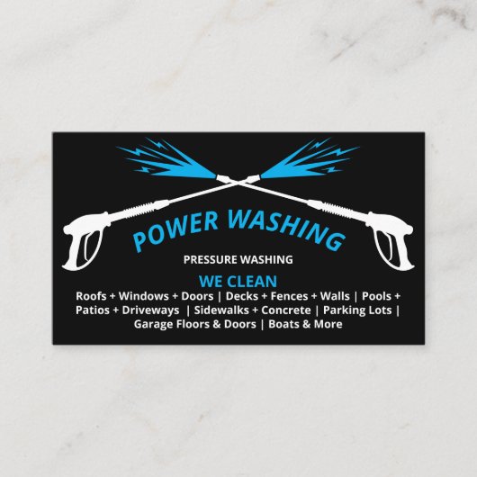 Professionele wasmiddeldruk visitekaartje (Voorkant)