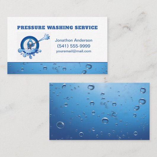 Professionele wasservice voor druk visitekaartje (Voorkant / Achterkant)