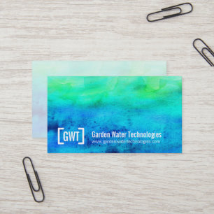 Professionele waterblauwe groene visitekaartjes