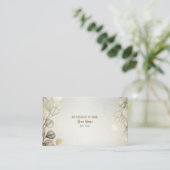 Professionele Waterverf Golden Eucalyptus Foliage Visitekaartje (Staand voorkant)