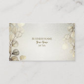 Professionele Waterverf Golden Eucalyptus Foliage Visitekaartje (Voorkant)