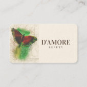 Professionele Waterverf Greenery Butterfly Visitekaartje (Voorkant)