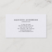 Professionele Waterverf Paarse lavender Red Splash Visitekaartje (Achterkant)