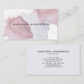 Professionele Waterverf Paarse lavender Red Splash Visitekaartje (Voorkant / Achterkant)