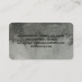 Professionele Waterverf zwarte yogaleraar Visitekaartje (Achterkant)