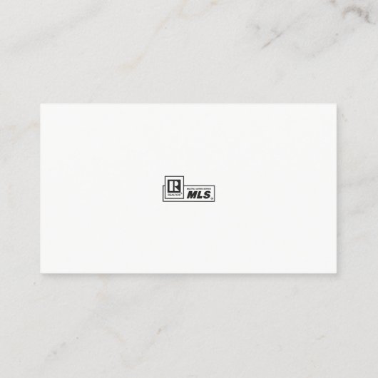 Professionele werknemer Foto Gold Black Real Estat Visitekaartje (Achterkant)