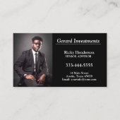 Professionele werknemer foto visitekaartje (Voorkant)