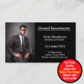 Professionele werknemer foto visitekaartje