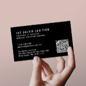 Professionele werknemer QR-code zwart Visitekaartje