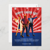 Professionele werknemers | Amerikaanse onderscheid Feestdagenkaart (Voorkant / Achterkant)