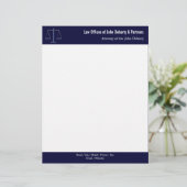 Professionele WETSBUREAUS Briefhoofd Sjabloon (Staand voorkant)