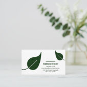 Professionele White Green Lawn Care & Landscaping  Visitekaartje (Staand voorkant)