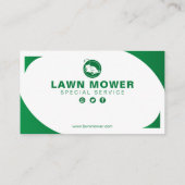 Professionele White Green Lawn Care & Landscaping  Visitekaartje (Achterkant)
