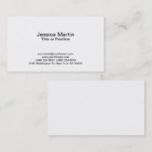 Professionele White Manager Consultant Chief Visitekaartje (Voorkant / Achterkant)