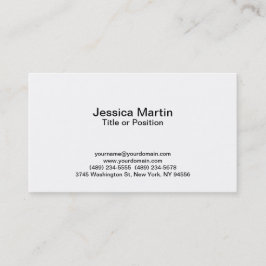Professionele White Manager Consultant Chief Visitekaartje