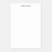 Professionele White Minimalist Plain Creatief Post-it® Notes (Voorkant)