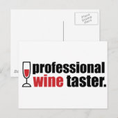 Professionele wijndrager briefkaart (Voorkant / Achterkant)